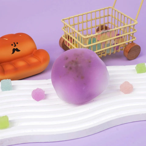 Pawtoto ハンドメイド センサリースクイーズボール – ストレス解消フィジェットトイ、柔らかく伸縮性のあるスクイーズボールコレクション
