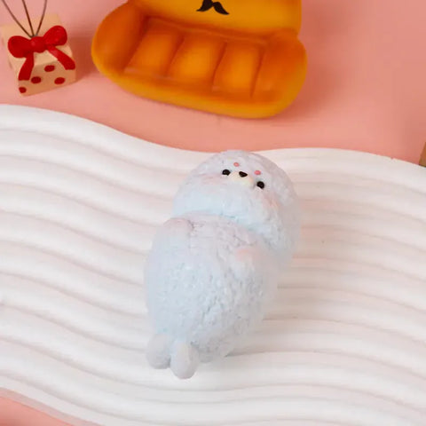 Pawtoto かわいい動物スクイーズおもちゃ 手作り 食品グレードシリコン クリーミー粘土 中程度の柔らかさ 中程度の反発力