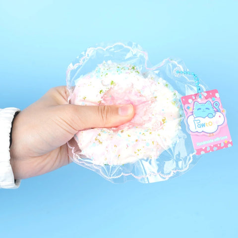 Pawtoto 花言葉：クリスタルロマンスウィッシングプールブルースクイーズおもちゃ手作り食品グレードシリコンクリーミークレイソフトクイックリバウンド