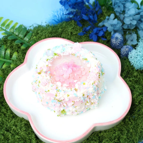 Pawtoto 花言葉：クリスタルロマンスウィッシングプールブルースクイーズおもちゃ手作り食品グレードシリコンクリーミークレイソフトクイックリバウンド