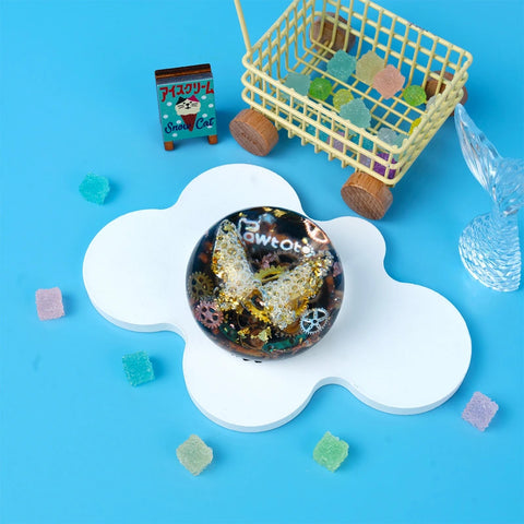 Pawtoto ミニベビーピーナッツイエロースクイーズおもちゃ 手作り食品グレードシリコン クリーミーな感触 柔らかく素早く反発