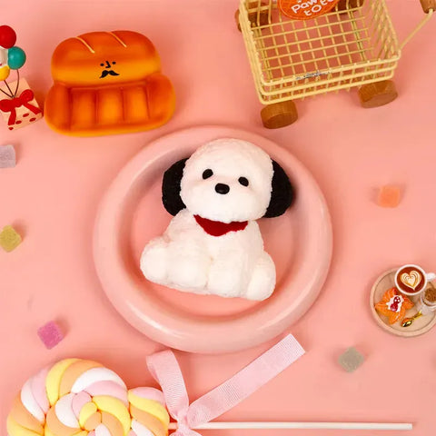 Pawtoto かわいい動物スクイーズおもちゃ 手作り 食品グレードシリコン クリーミー粘土 中程度の柔らかさ 中程度の反発力