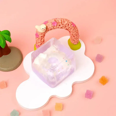 Pawtoto ミニベビーピーナッツイエロースクイーズおもちゃ 手作り食品グレードシリコン クリーミーな感触 柔らかく素早く反発