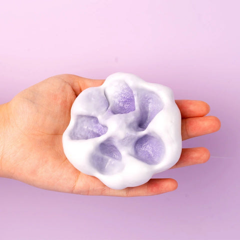 Pawtoto ハンドメイド センサリースクイーズボール – ストレス解消フィジェットトイ、柔らかく伸縮性のあるスクイーズボールコレクション