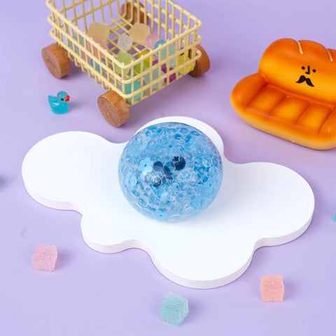 Pawtoto ハンドメイド センサリースクイーズボール – ストレス解消フィジェットトイ、柔らかく伸縮性のあるスクイーズボールコレクション